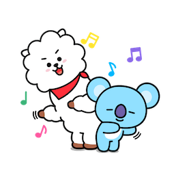 BT21 Love &Peace sticker #07