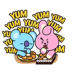 BT21 Love &Peace sticker #09