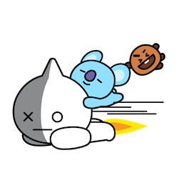 BT21 Love &Peace sticker #11