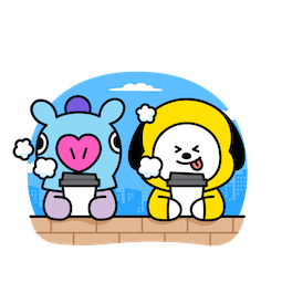 BT21 Love &Peace sticker #17