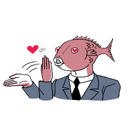 Business Fish sticker #02