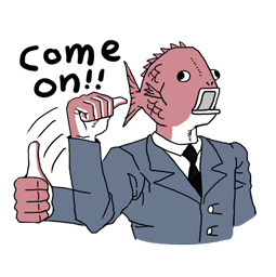 Business Fish sticker #05