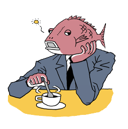 Business Fish sticker #09