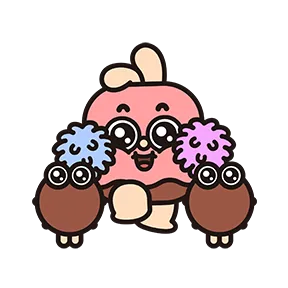 Choco Bunny &Coco sticker #1 - download as WEBP.