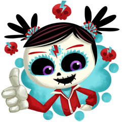 Día de los Muertoons stickers