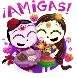 Día de los Muertoons sticker #02