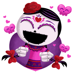 Día de los Muertoons sticker #06