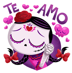 Día de los Muertoons sticker #11