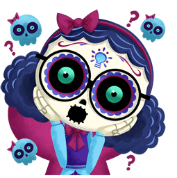 Día de los Muertoons sticker #13