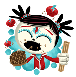 Día de los Muertoons sticker #15