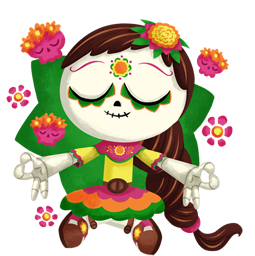 Día de los Muertoons sticker #18