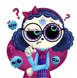 Día de los Muertoons sticker #19