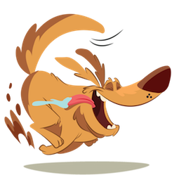 Dizzy Dog sticker #18