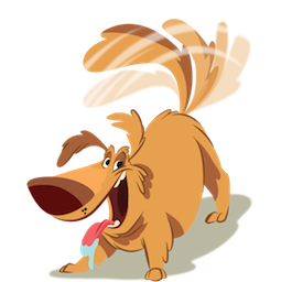 Dizzy Dog sticker #19