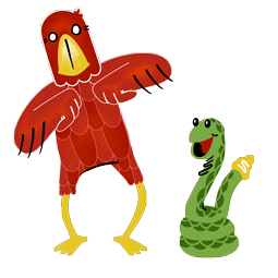 Eagle & Snake stickers