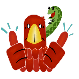 Eagle & Snake sticker #09