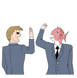 Everyday Business Fish sticker #10