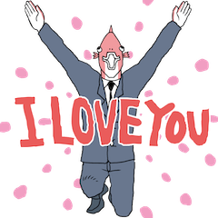 Big Boss Business Fish sticker #06