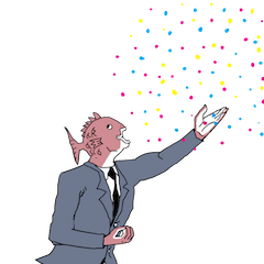 Big Boss Business Fish sticker #08