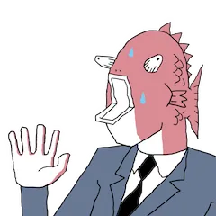 Executive Business Fish sticker #20 - download as WEBP.