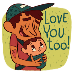 Fatherly Love sticker #06