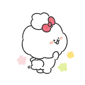 Fluffy Puppy sticker #11 - download as WEBP.