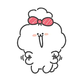 Fluffy Puppy sticker #18 - download as WEBP.