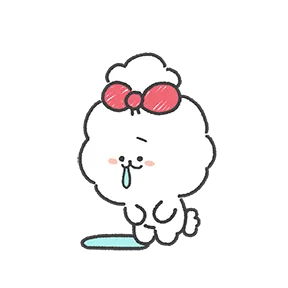 Fluffy Puppy sticker #19 - download as WEBP.