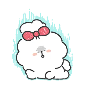 Fluffy Puppy sticker #20 - download as WEBP.