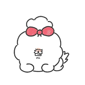 Fluffy Puppy sticker #23 - download as WEBP.