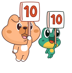 Frog & Dog stickers