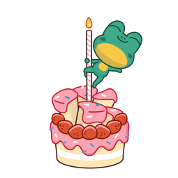 Frog & Dog sticker #11