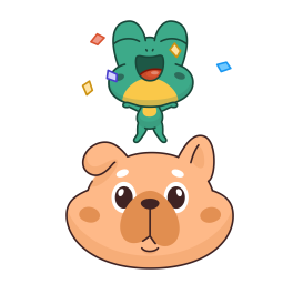 Frog & Dog sticker #12