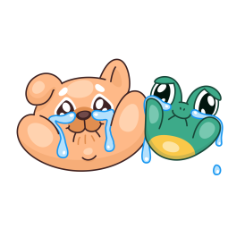 Frog & Dog sticker #16