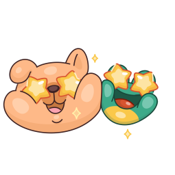 Frog & Dog sticker #17