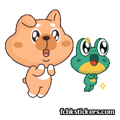 Frog & Dog sticker #7