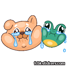 Frosch und Hund Aufkleber #16