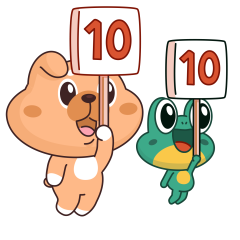 Frog & Dog sticker #01