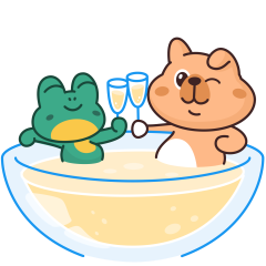 Frog & Dog sticker #05