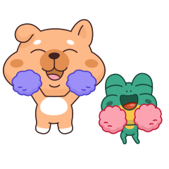 Frog & Dog sticker #06