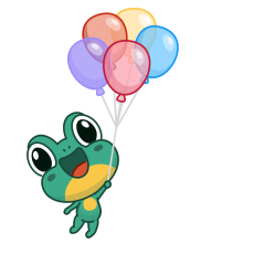 Frog & Dog sticker #10