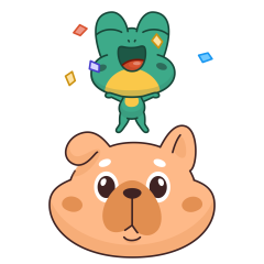 Frog & Dog sticker #12
