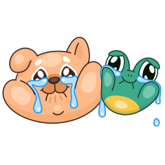 Frog & Dog sticker #16