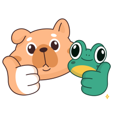 Frog & Dog sticker #18