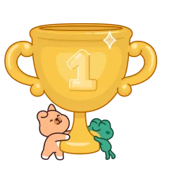 La rana y el perro sticker nº19 - descargue como WEBP.