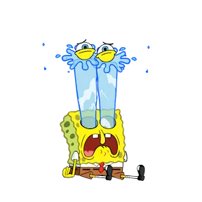 F.U.N. with SpongeBob sticker #2 - download as WEBP.