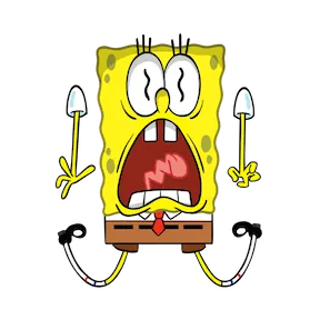 F.U.N. with SpongeBob sticker #7 - download as WEBP.