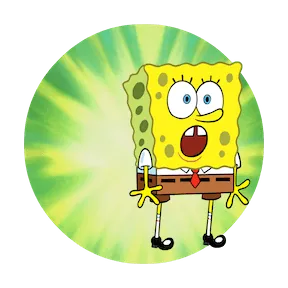 F.U.N. with SpongeBob sticker #13 - download as WEBP.