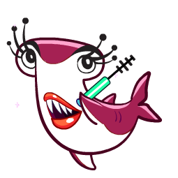 Glamour Sharks sticker #09