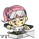 Hacker Girl sticker #37